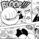 Luffy enters Gear Three, where he blows into his thumb to fill his rubber body with air, enlarging his fist, in Chapter 200.
